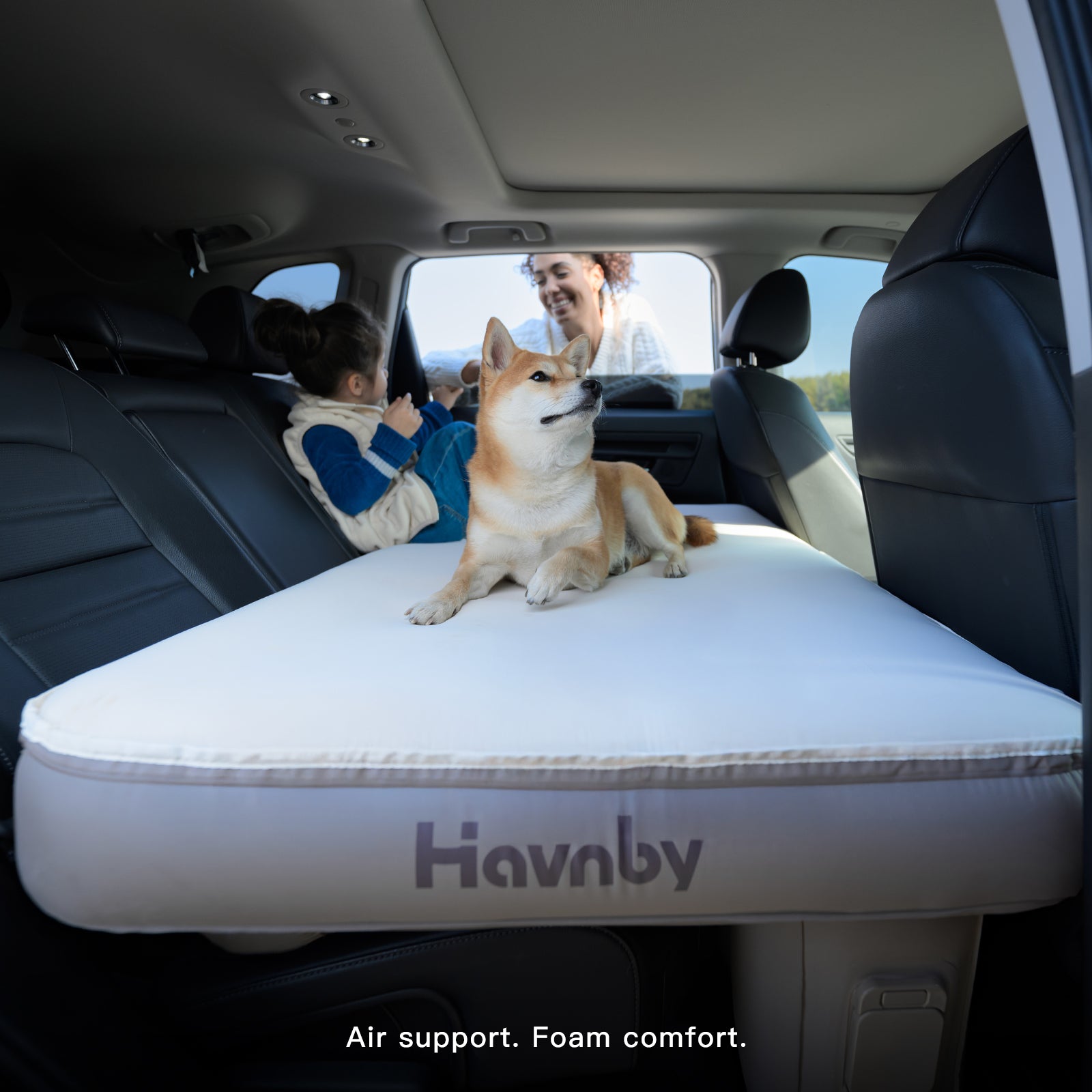 SnugNest Back Seat Foam-Top Sleeping Pad for SUV
