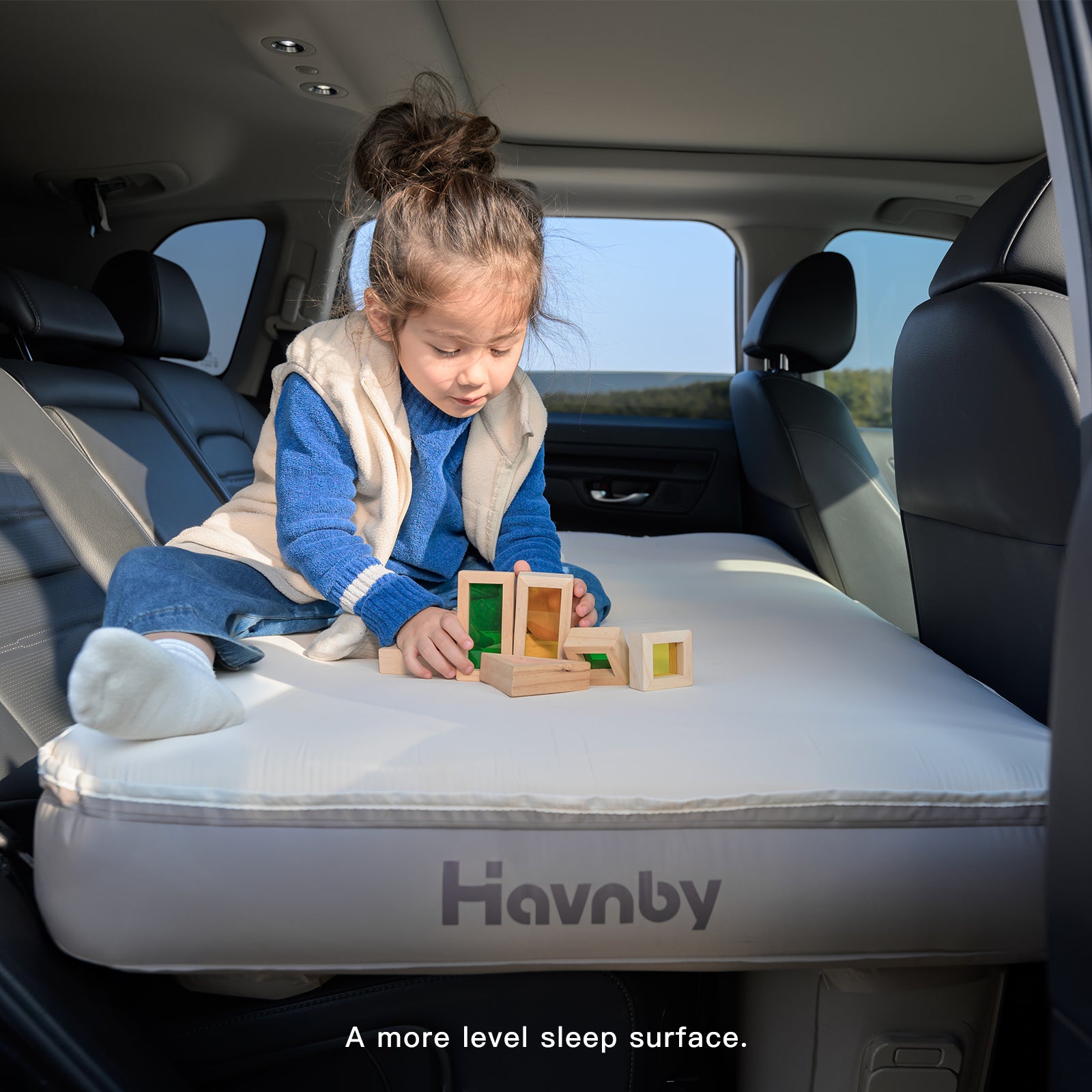 SnugNest Back Seat Foam-Top Sleeping Pad for SUV