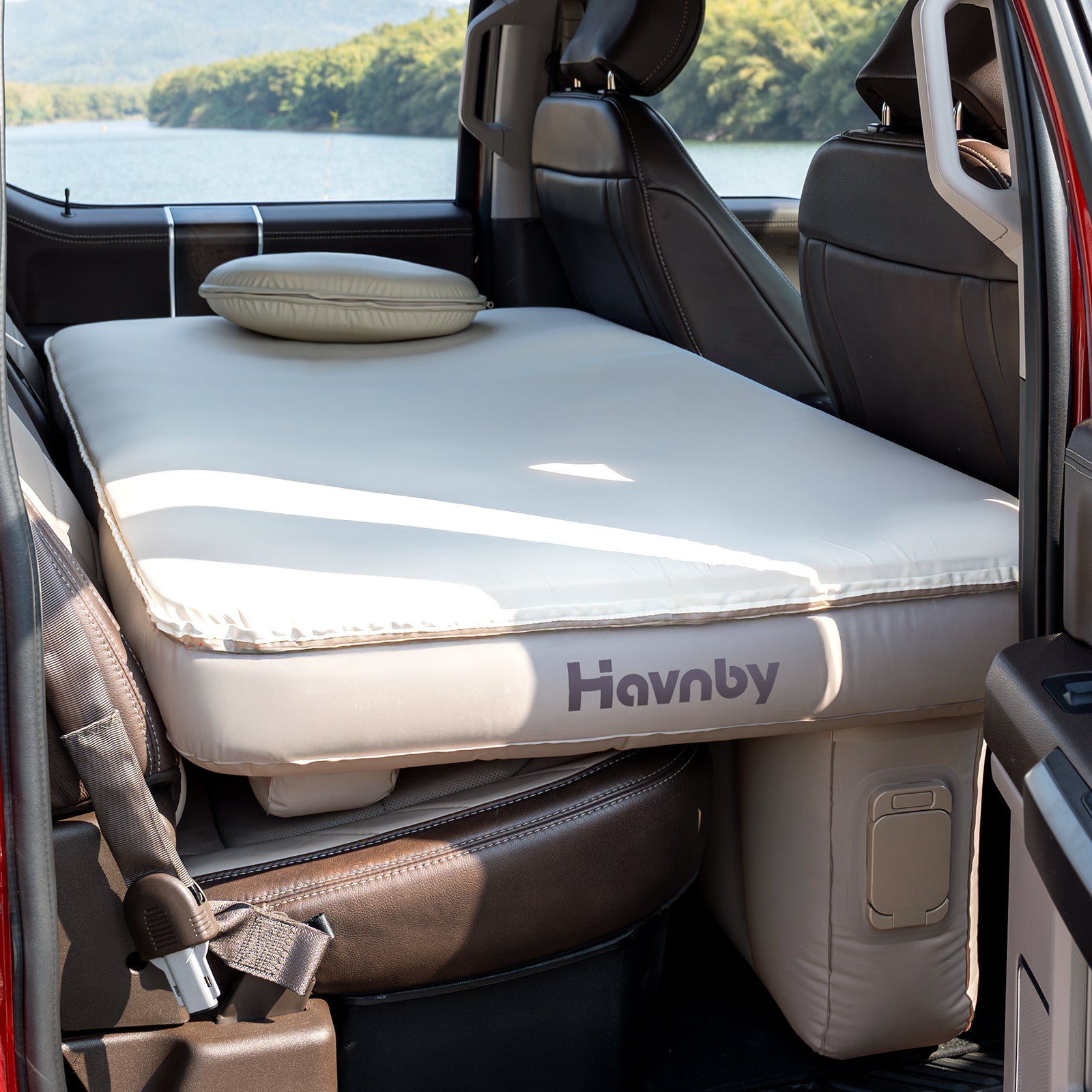 SnugNest Back Seat Foam-Top Sleeping Pad for Truck