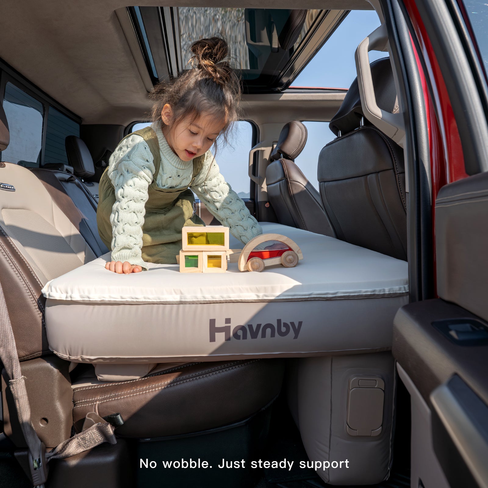 SnugNest Back Seat Foam-Top Sleeping Pad for Truck