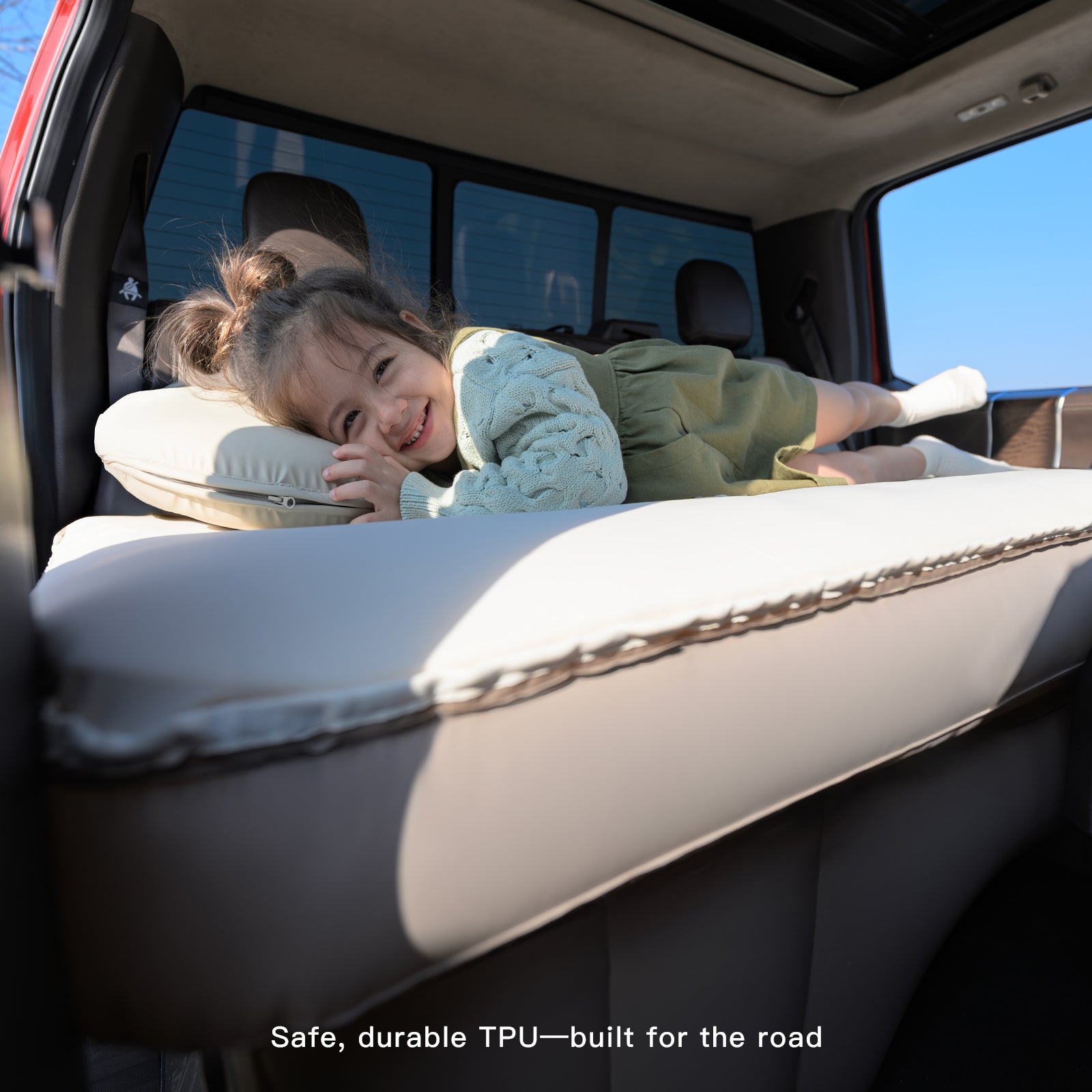 SnugNest Back Seat Foam-Top Sleeping Pad for Truck