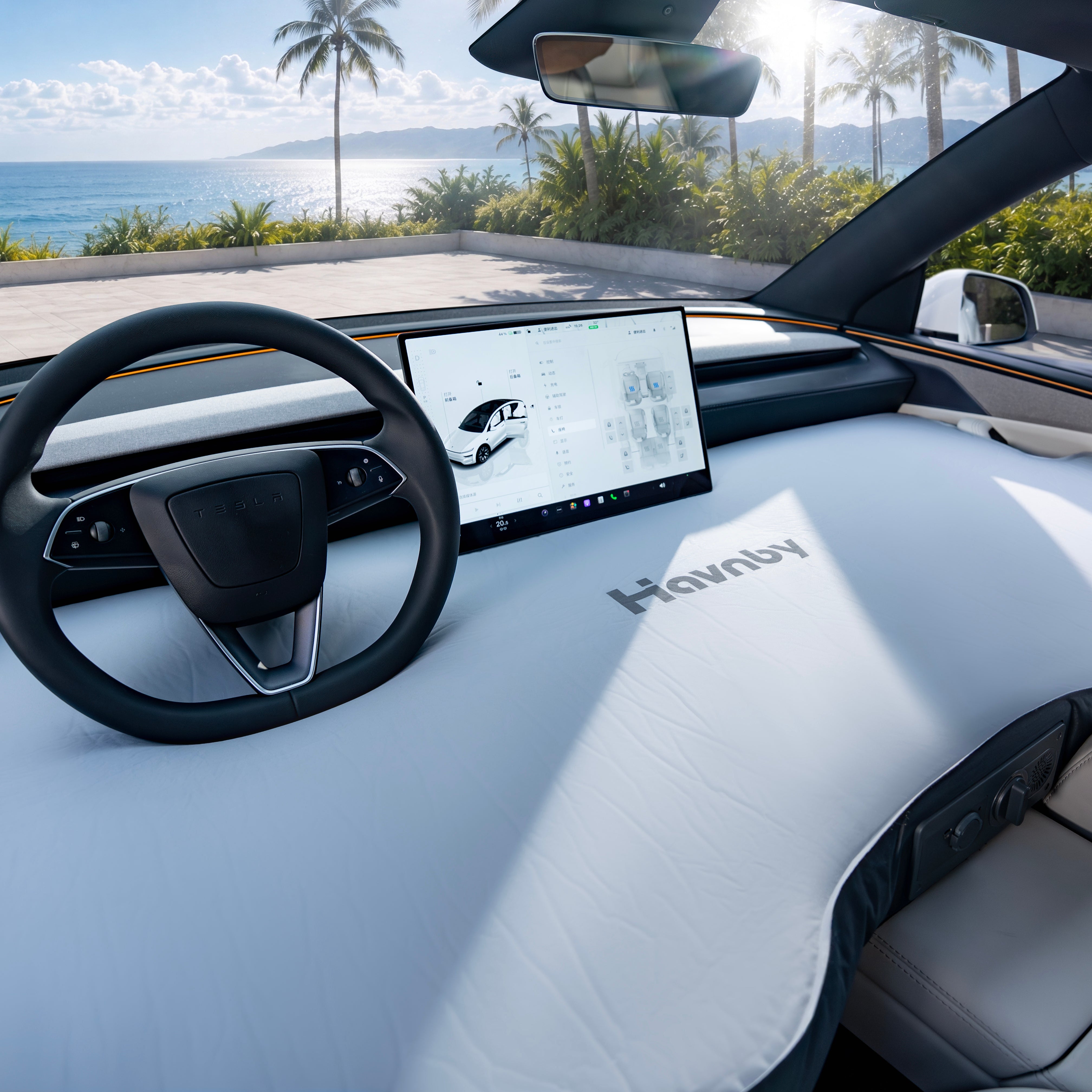 FlatCore Hybrid Support Front Seat Mattress for Tesla Model YL
