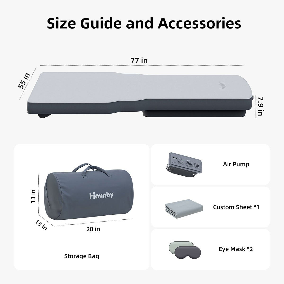 Air+Foam Honda CR - V Mattress - Havnby