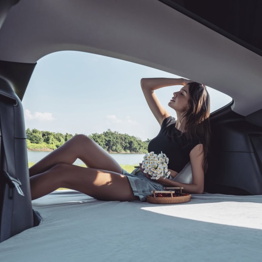 havnby tesla model Y mattress show instagram