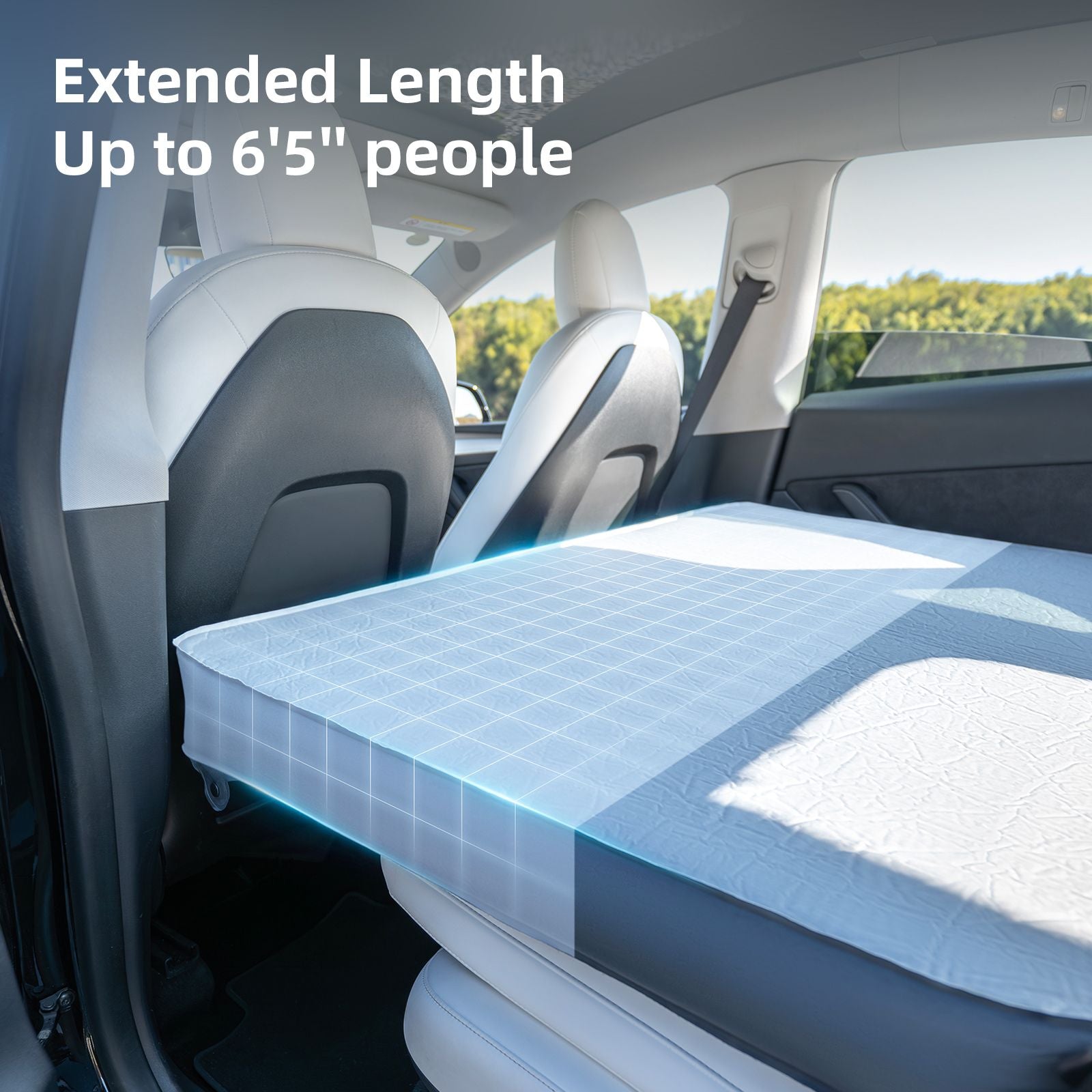 Up to 6'5'' people, best tesla bed ever