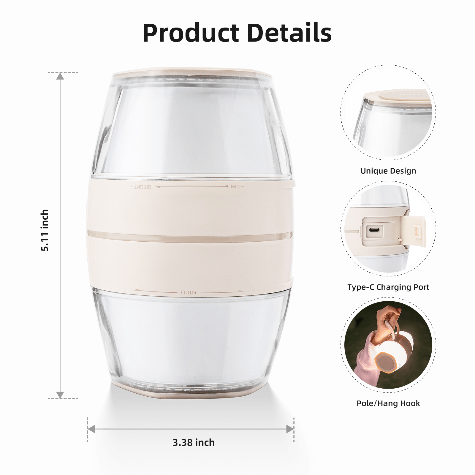 Havnby Twist Light Portable Camping Lantern