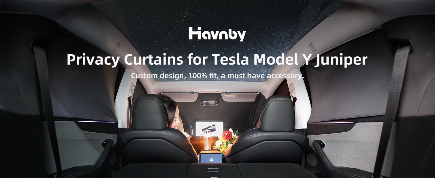 Why Every Tesla Model Y Juniper Camper Needs Window Shades - Havnby