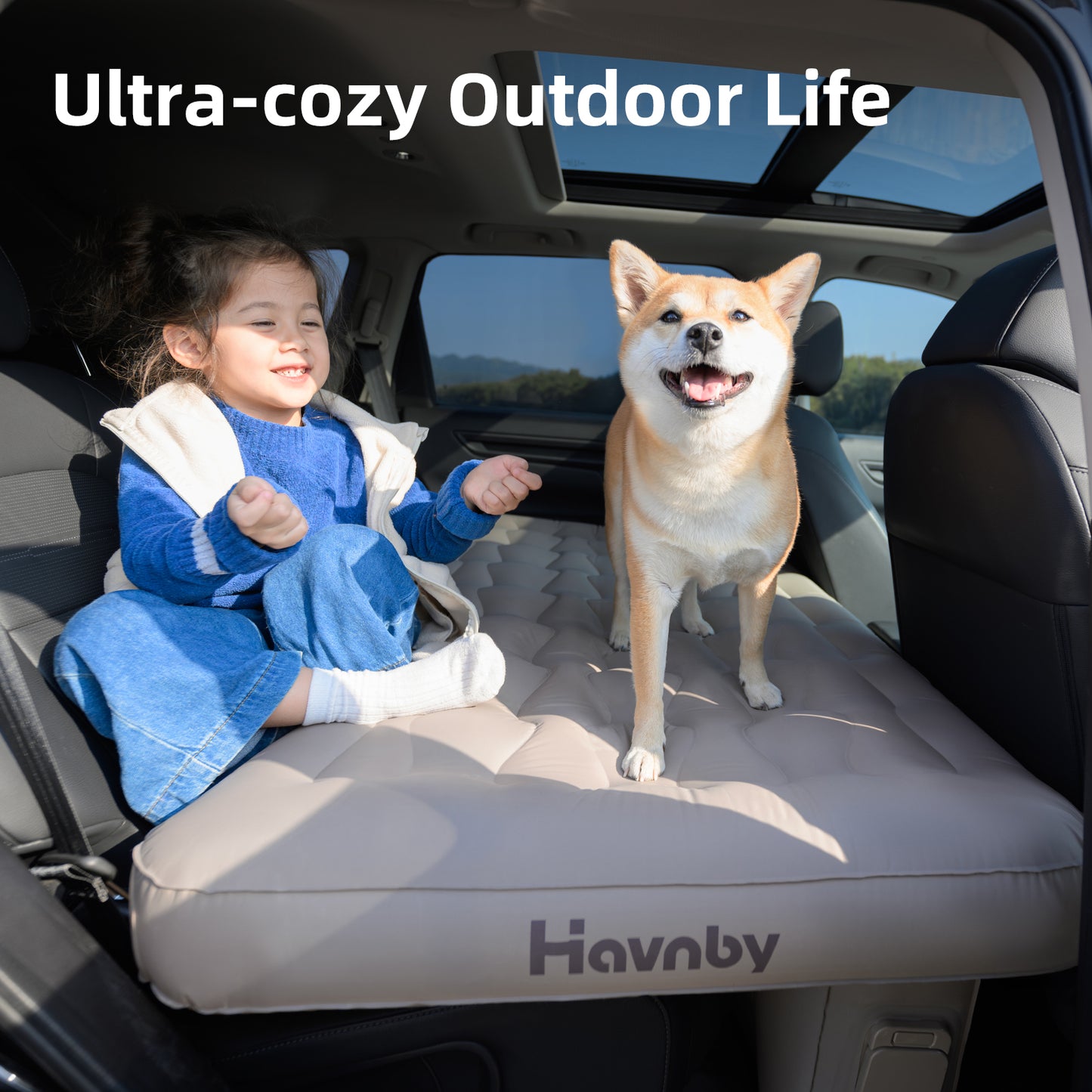 Cozypad Infaltable Air Car Back Seat Mattress for SUV