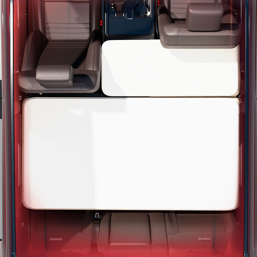 Easy setup of Havnby backseat mattress with built-in pump for instant comfort.